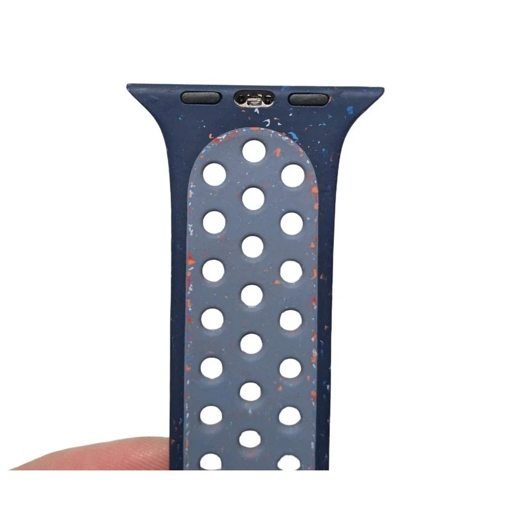 21-M Apple Watch 46mm Blue Ribbon Nike Sport Band M/L *Missing Magnet* Pictures